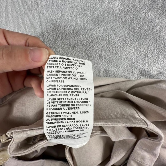 Piazza Sempione Dress Pants Women 42 Beige Audrey Capri Corpcore Quiet Luxury - Picture 4 of 8